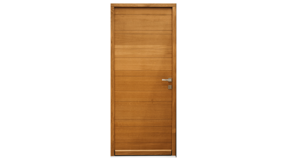 Porte d'entrée ouvrant monobloc bois modèle Horizon